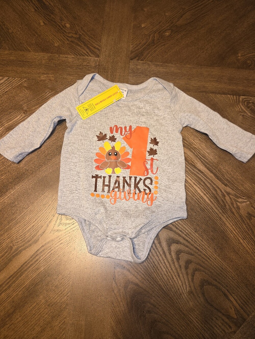 Shein NWT My 1st Thanksgiving Onesie 1-3 Months